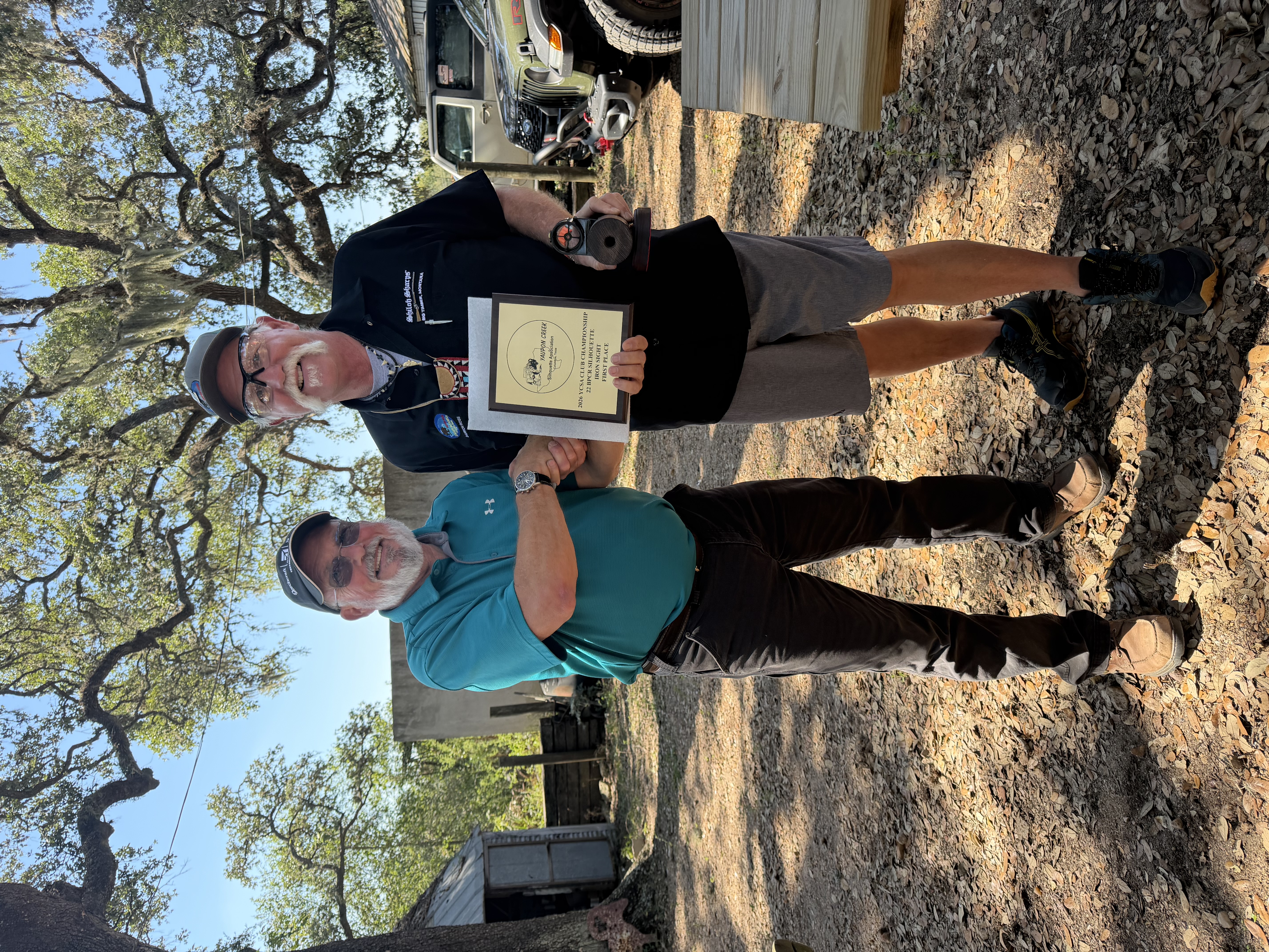 Darron Ross 1st Iron Sights - winner by shoot off. Score 38 w/ 6 chickens